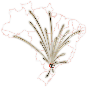Mapa de atendimento nacional